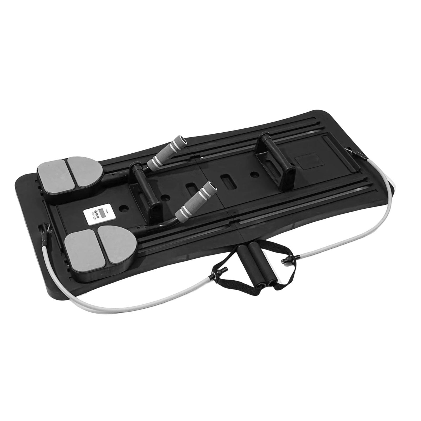 Fitness Tronc Homme Femme Planche Abdo Avec Minuterie - Support Planche Fitness Multifonction, Poignées Et Pieds Antidérapants, Entraînement Gainage Et Pompes à Domicile