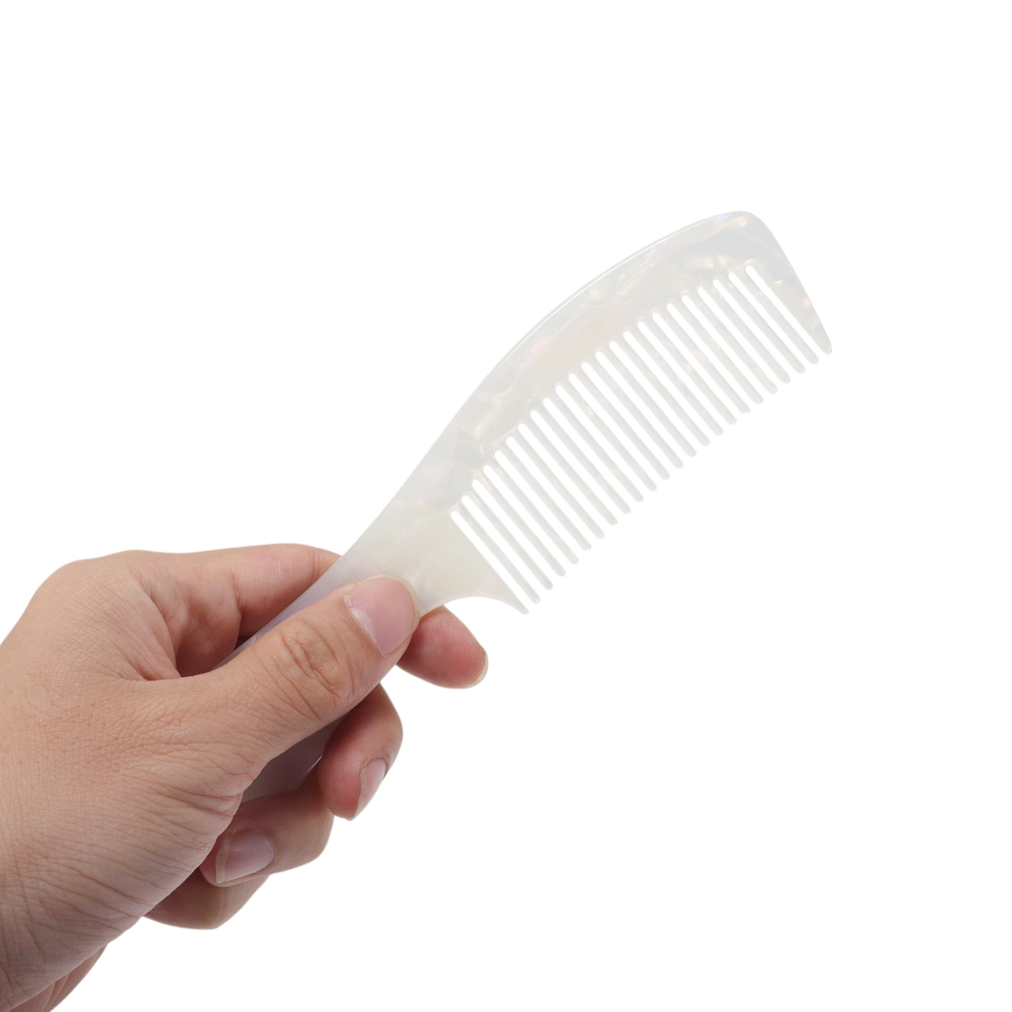 Unique Bargains 1 Piece Women Durable Hair Straightening Comb for Curly Hair White