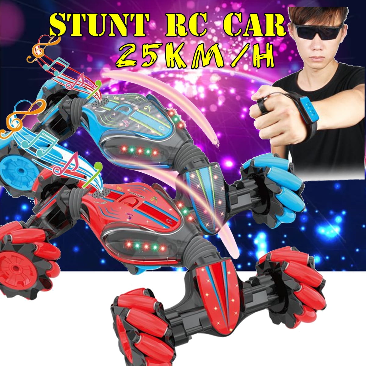 Stunt Remote Control Car GW124 Gesture Sensing Twisting Vehicle & Rc