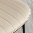thumbnail image 6 of FOWEOAIU Modern Dining Chairs,Leather Upholstered Side Chairs , Beige (Set of 2) ﻿, 6 of 9