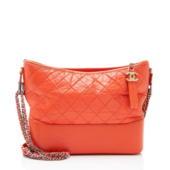 Pre-Owned Chanel Aged Calfskin Gabrielle Medium Hobo