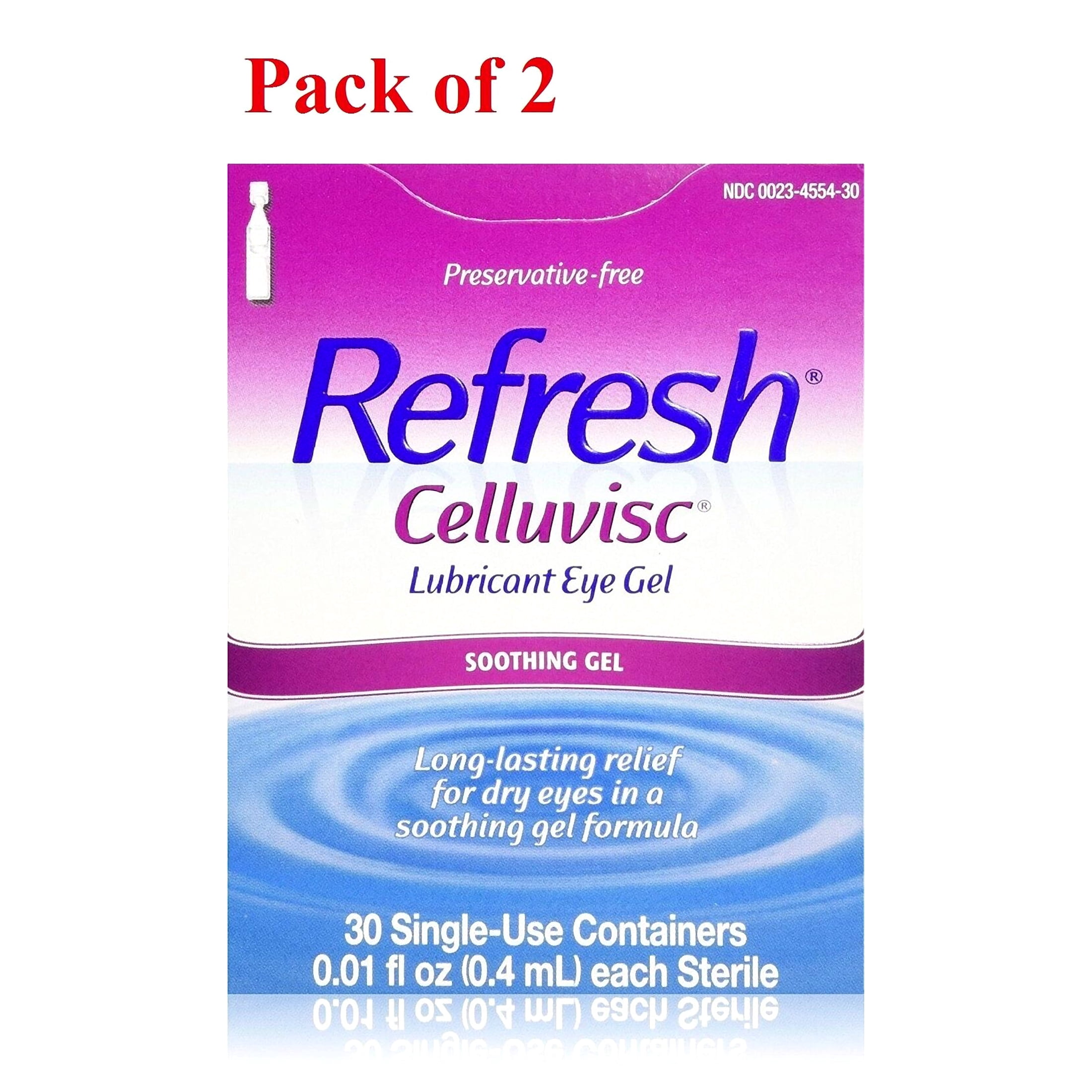 Refresh Celluvisc Lubricant Eye Gel Single-Use Containers - 30 ct, Pack of 2