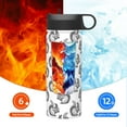 thumbnail image 6 of Daiia Black Squirrel Printed 18oz Sports Insulated Kettle With Straw Water Bottle For Running Hiking Cycling Climbing Mens Woman'S Sports Water Bottle, 6 of 8