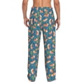thumbnail image 3 of Haiem Corgi with Flowers Men's Pajama Pants Ultra Lightweight Pjs Bottoms Sleepwear Bottom Pants with Pocket Drawstring-X-Large, 3 of 9