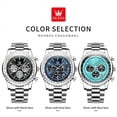 thumbnail image 6 of OLEVS Casual Wristwatch for Men Chronograph Sport Male Watches Waterproof Luminous Quartz Clock, 6 of 11