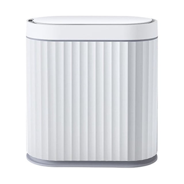 Yuarrent Cubo de basura completamente automático simple y fácil con rendimiento de sellado Cubo de basura inteligente Cubo de basura Suministros de limpieza para el hogar batería gris 7L