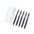 thumbnail image 2 of Five-Pack Assorted Colored Plastic Pens with Transparent Clips, 14.8 cm, for Office, School, and Daily Writing, 2 of 6