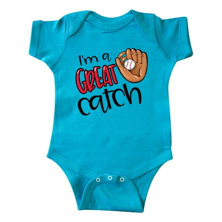 

Inktastic I m a Great Catch Baseball Glove Gift Baby Boy or Baby Girl Bodysuit
