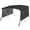 Black (translucent side curtain)-8'L*54"H*67"-72"W, variant on 4 Bow Bimini Top for Boats 8ft Long, Boat Canopy with 1" Aluminum Frame, Zippered Curtains, Gray (8' L x 54" H x 91"-96" W)