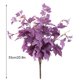 thumbnail image 2 of Hojas artificiales Tela de plantas Imitación de hojas Ramo Decoración de plantas de simulación para el hogar, Morado claro sidaley HA8212-01B, 2 of 6
