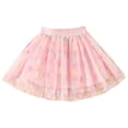 thumbnail image 5 of Avrnliq Girls Pink Tutu Skirt 2T-8T, 3D Floral Princess A-Line High-Waisted Kids Skirt,Size 9 T, 5 of 9