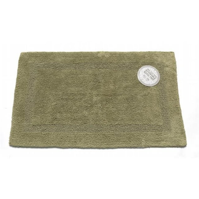 BM-M2L-42 Reversible 100 Percent Cotton Bath Rug, Size 21 in. x 34 in. - Sage