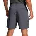 thumbnail image 5 of VV AVEORS Mens Stretch Golf Shorts With Zipper Pockets Lightweight Dress Casual Outdoor Hiking Long Bermuda Work Shorts Dark Gray M, 5 of 5