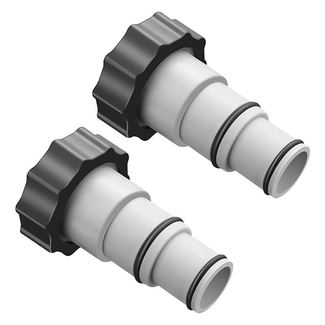 2 Adaptadores de Manguera de Repuesto para Piscina Sobre el Suelo, Adaptador de Manguera de 1,5 a 1,25 Pulgadas para Roscadas