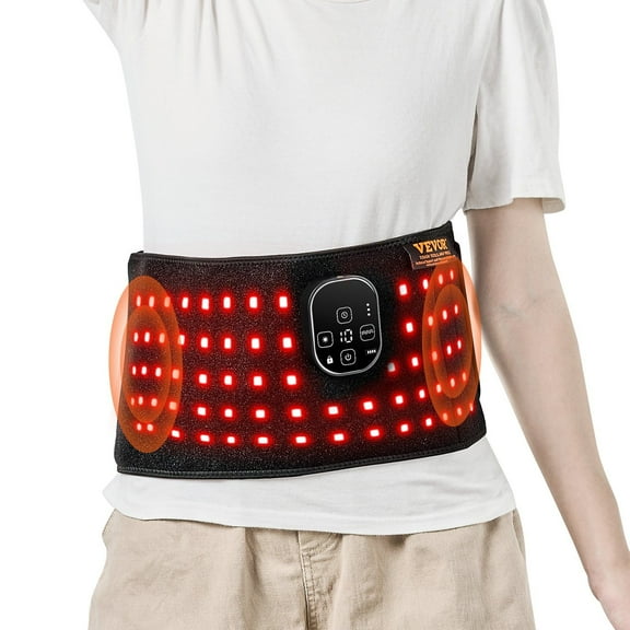 STAWAY Red Light Therapy Belt - Pain Relief & Muscle Recovery, 660nm & 850nm, 105 LEDs, Adjustable Intensity, Portable 3000mAh Power Bank for Back, Neck & Shoulders