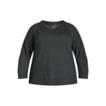 thumbnail image 4 of Terra & Sky Women's Plus Size Sweatshirt with Long Sleeves, Sizes 0X-4X, 4 of 4
