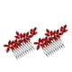 thumbnail image 5 of 2 peines para novia con diamantes de imitación, peines laterales para el pelo, tocados de novia, pasadores de flores, pinzas para el pelo con diamantes de imitación, accesorios para el cabello, 5 of 5