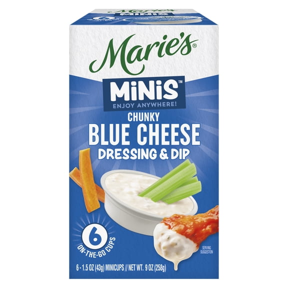 Marie's® Minis™ Chunky Blue Cheese Dressing & Dip 1.5 oz, 6ct
