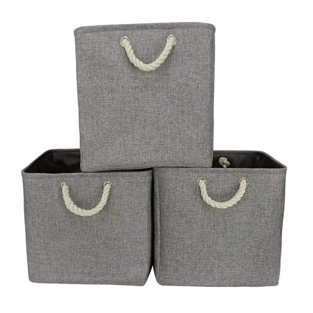 Foldable Clothes Organize Bag Heavy Duty Clothes Containers for Clothes Storage Management Gray
