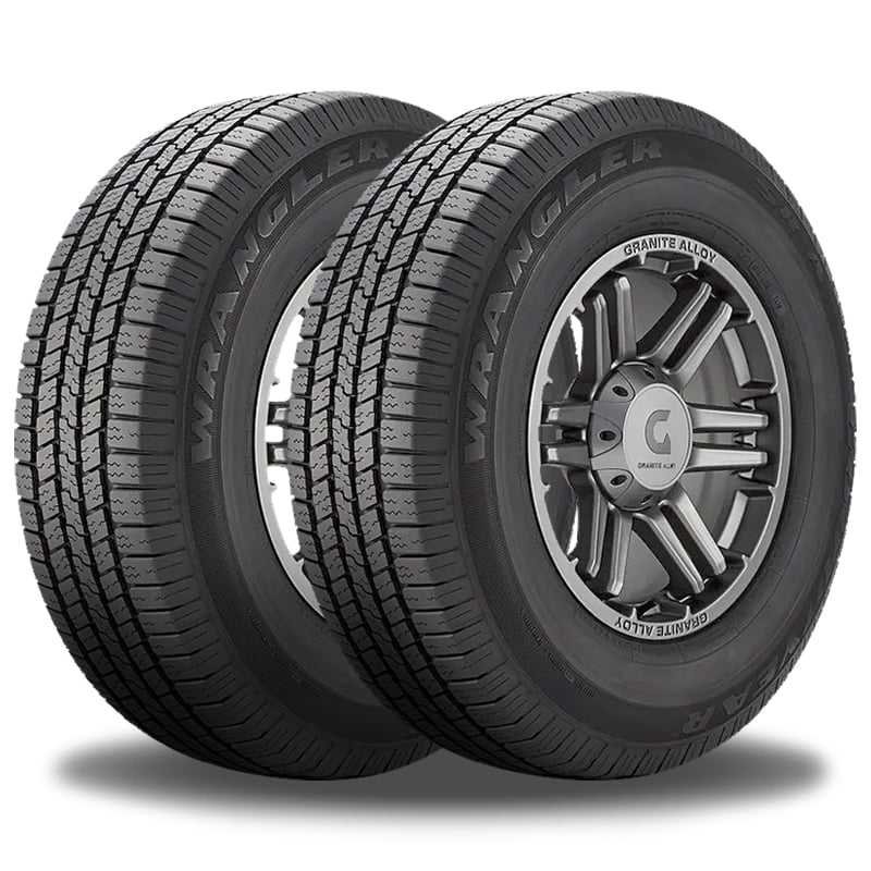 Pair of 2 Goodyear Wrangler SR-A P245/70R16 106S OWL 50,000 Mileage Warranty  Truck Tires 
