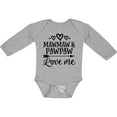 thumbnail image 3 of Inktastic Mawmaw and Pawpaw Love Me Girls Long Sleeve Baby Bodysuit, 3 of 5