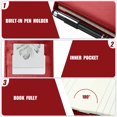 thumbnail image 3 of Set Minis de Porta Bloc de Notas de Bolsillo Outus con 50 Hojas Rayadas Rojo, 3 of 7