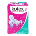 thumbnail image 1 of Toallas femeninas Kotex Slim ultradelgada con alas flujo moderado 28 piezas, 1 of 4