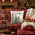 thumbnail image 4 of Christmas Pillow Cover Polyester Holiday Decorative Cushion Case for Sofa Living Room Bedroom Festive Home Decor(A), 4 of 4