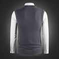thumbnail image 6 of ZCFZJW Men's Sweater Vest V Neck Pullover Sweater Sleeveless Knit Casual Big and Tall Solid Color Basic Slim Fit Vest Gray M, 6 of 6