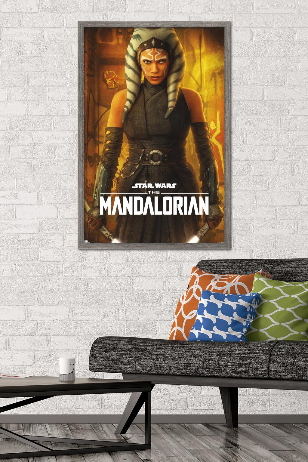 Star Wars: The Mandalorian Season 2 - Ahsoka One Sheet Wall Poster, 22.375" x 34", Framed