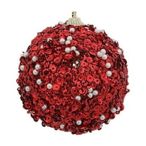 Darzheoy Christmas Ball Ornaments Christmas Tree Decorations Shatterproof Foam Glitter Balls Hanging Xmas Tree Balls for Home New Year Holiday Party Decor 3.15"