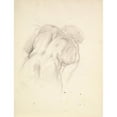 thumbnail image 2 of George Richmond 15x18 Gold Ornate Wood Frame and Double Matted Museum Art Print Titled - Study for a Male Figure in ‘Comus-The Measure’ (Before 1864), 2 of 4