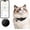 Collar + black tracker, variant on Cat Tracker Collar for Small Cats - Real Time Cat GPS Tracker No Monthly Fee, Pet Tracker for Cats Works with Apple Find My (Only iOS), No SIM Required (Collar + white tracker)