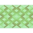 thumbnail image 1 of Ahgly Company Machine Washable Indoor Rectangle Transitional Green Area Rugs, 6' x 9', 1 of 7