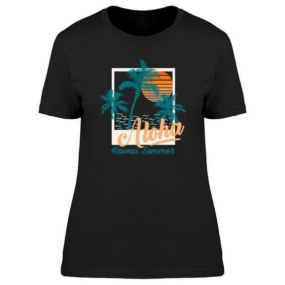 Ahoha Hawaii Summer Graphic Tee Women's -Image by Shutterstock