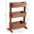 thumbnail image 2 of Spaco 3-Tier Raised Garden Bed with Detachable Ladder and Adjustable Shelf, Flower Pot Stand for Planter Corner Garden Balcony Patio, 2 of 8