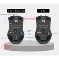 thumbnail image 3 of maskred Bluetooth Wireless Mouse Bluetooth Dual Mode Rechargeable Gaming Mouse Silent Click Noiseless Laptop Mouse for PC Windows, 3 of 6