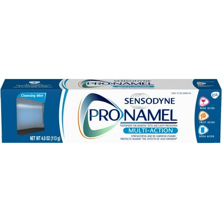 Sensodyne Pronamel Multiaction Fluoride Toothpaste to Strengthen and Protect Enamel, 4 (Best Toothpaste To Rebuild Enamel)