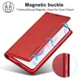 thumbnail image 6 of SaniMore for Samsung Galaxy S23 6.1" Case Magnetic Flip Wallet, [RFID Blocking] Card Holder Premium PU Leather Cover with Kickstand Shockproof Protective Shell for Samsung S23, Red, 6 of 8