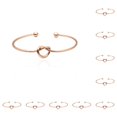 thumbnail image 1 of Brazalete abierto de aleación Jumpingount Vintage Oro rosa 10Conjunto, 1 of 6