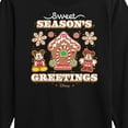 thumbnail image 3 of Disney - Mickey and Minnie Sweet Seasons Greetings Christmas - Toddler & Youth Long Sleeve Graphic T-Shirt, 3 of 5