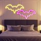 thumbnail image 4 of Luces de Halloween con forma de murciélagos. Luces LED con pilas para decoración interior y exterior. Perfectas para fiestas de Halloween y para crear ambiente, 4 of 6