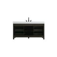 thumbnail image 3 of Elegant Kitchen and Bath 60 inch Single Bathroom Vanity In Mocha Brown, 3 of 13