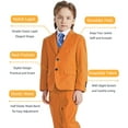 thumbnail image 6 of Boys 5 Piece Slim Fit Suit Set, Solid Formal Dresswear of Jacket Vest Pants Shirt and Tie, 6 of 8