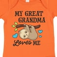 thumbnail image 4 of Inktastic My Great Grandma Loves Me with Sloth and Hearts Boys or Girls Baby Bodysuit, 4 of 5