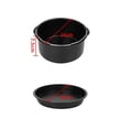 thumbnail image 4 of Cesta Para Pastel De Pizza Accesorios para freidora de aire Cesta para pasteles Pizza Pan Herramientas para hornear en casa Antiadherente (9 pulgadas) Wdftyju Libre de BPA, 4 of 4