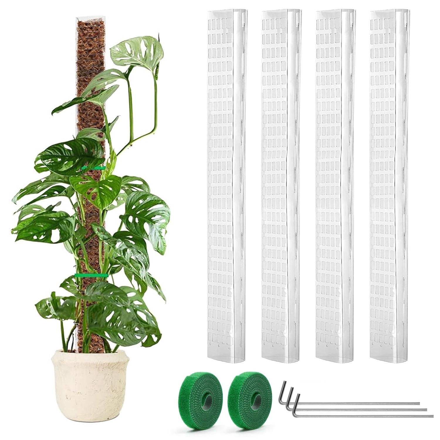 Moss Pole,2 Pack 28 Inch Monstera Plant Support, Upgraded 7mm