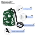 thumbnail image 3 of Balery Ho Ho Ho A Mochila Clásica Impresa Básica para Viaje, Mochila Escolar Resistente al Agua, Mochila de Lona con Correas Ajustables-Small, 3 of 5
