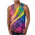 thumbnail image 2 of Camiseta sin mangas de cuello redondo para hombre, ropa deportiva para el hogar, pijamas, camiseta de color liso, blusa deportiva, blusa de poliéster para hombre, 2 of 5