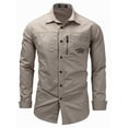 thumbnail image 2 of Fredd Marshall Men's Cotton Long Sleeve Military Utility Shirt, 2 of 4